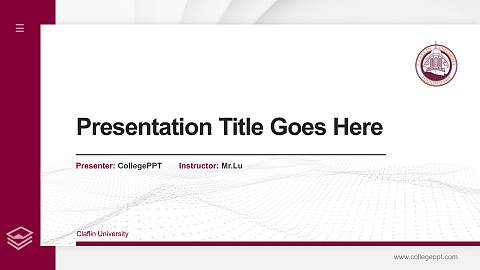 Claflin University Thesis Proposal/Graduation Defense PPT Template