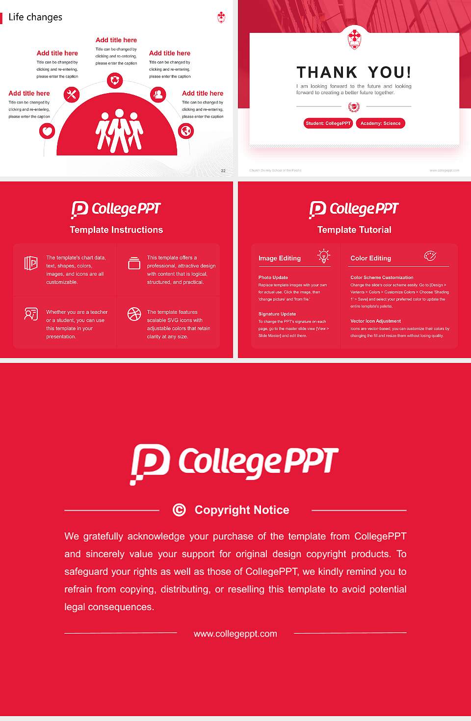 Church Divinity School of the Pacific National Scholarship Defense PPT Template4:3 ratio PPT effect preview image4