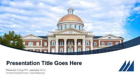 Christopher Newport University Course/Courseware Creation PPT Template