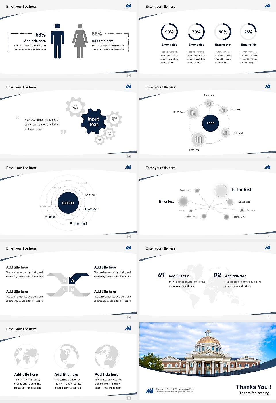 Christopher Newport University Course/Courseware Creation PPT Template16:9 ratio PPT effect preview image4