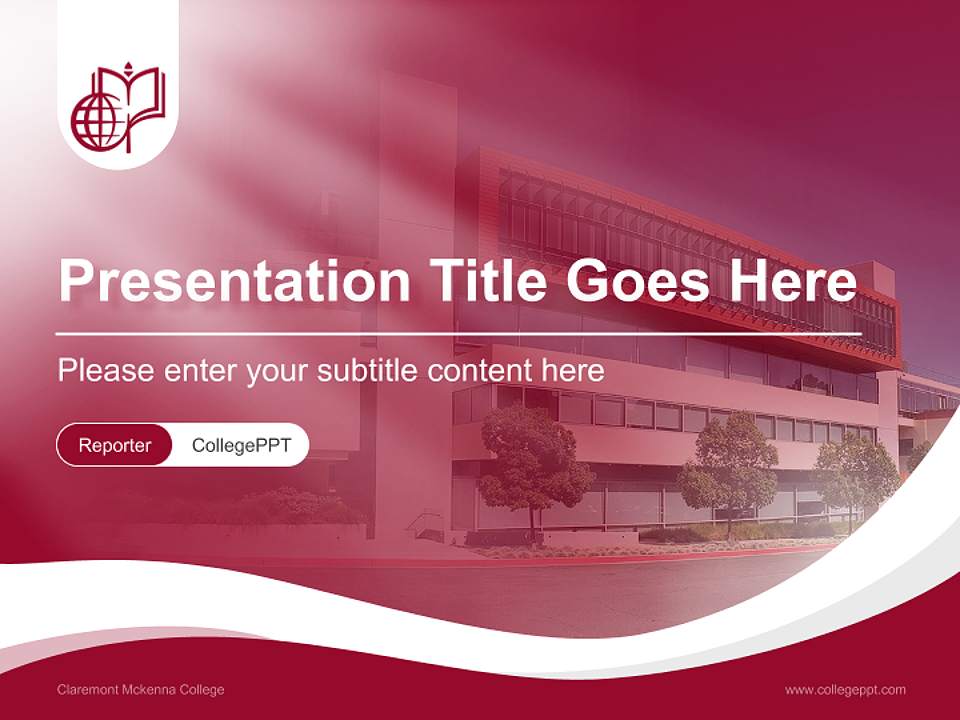 Claremont Mckenna College Lecture Sharing and Networking Event PPT Template4:3 ratio PPT effect preview image4