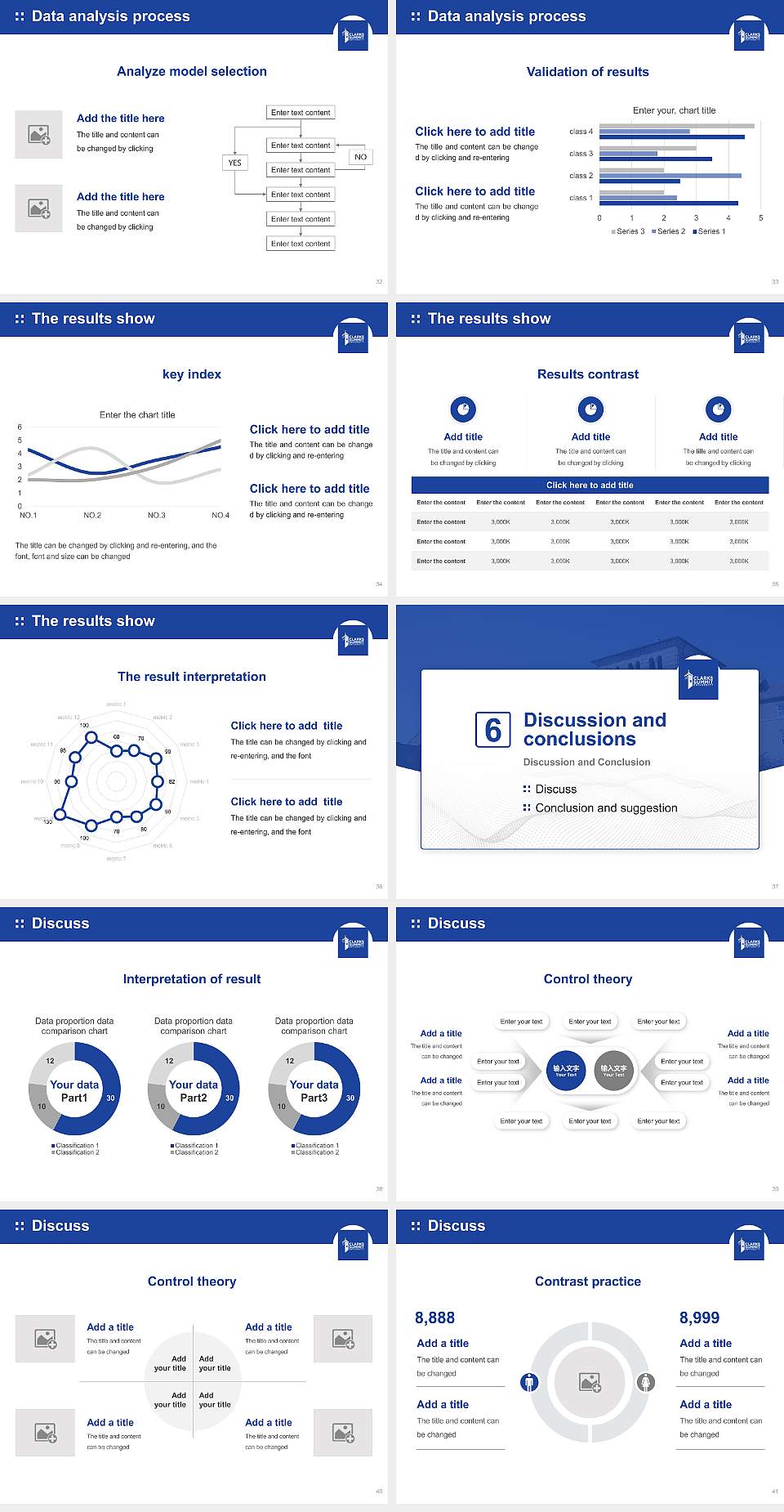 Clarks Summit University Graduation Thesis Defense PPT Template4:3 ratio PPT effect preview image5