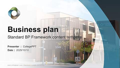 Claremont Lincoln University Competition/Entrepreneurship Contest PPT Template