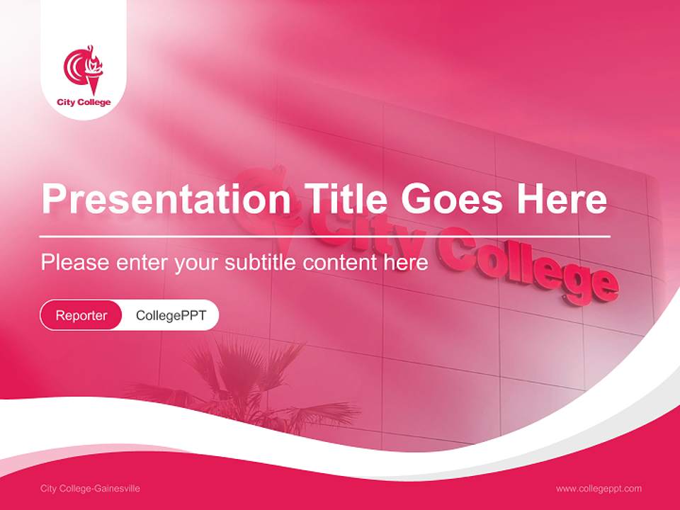 City College-Gainesville Lecture Sharing and Networking Event PPT Template4:3 ratio PPT effect preview image4