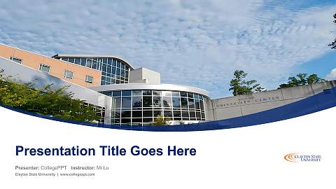 Clayton State University Course/Courseware Creation PPT Template