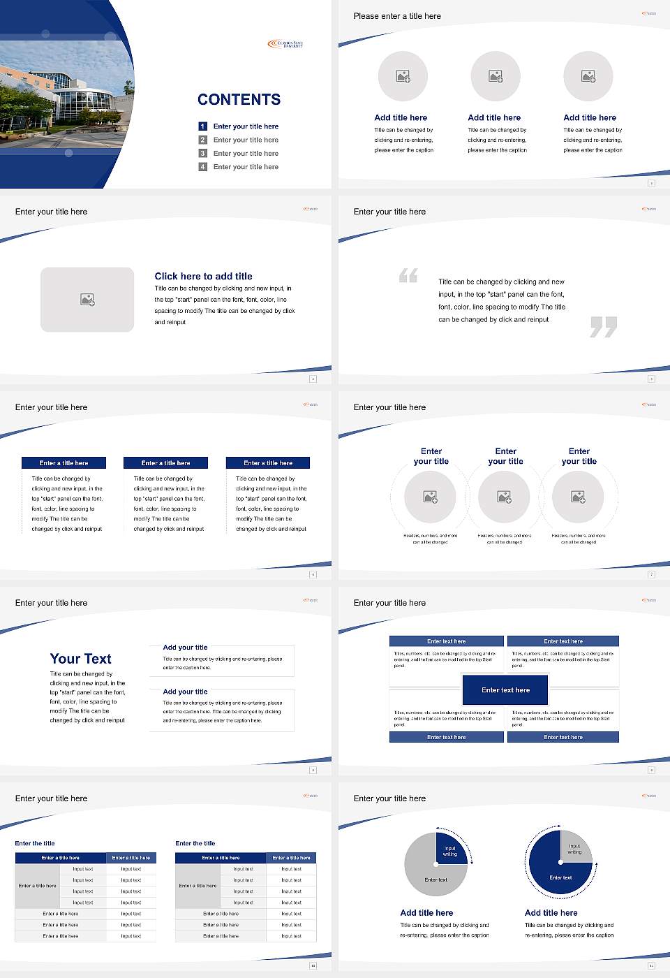 Clayton State University Course/Courseware Creation PPT Template16:9 ratio PPT effect preview image2