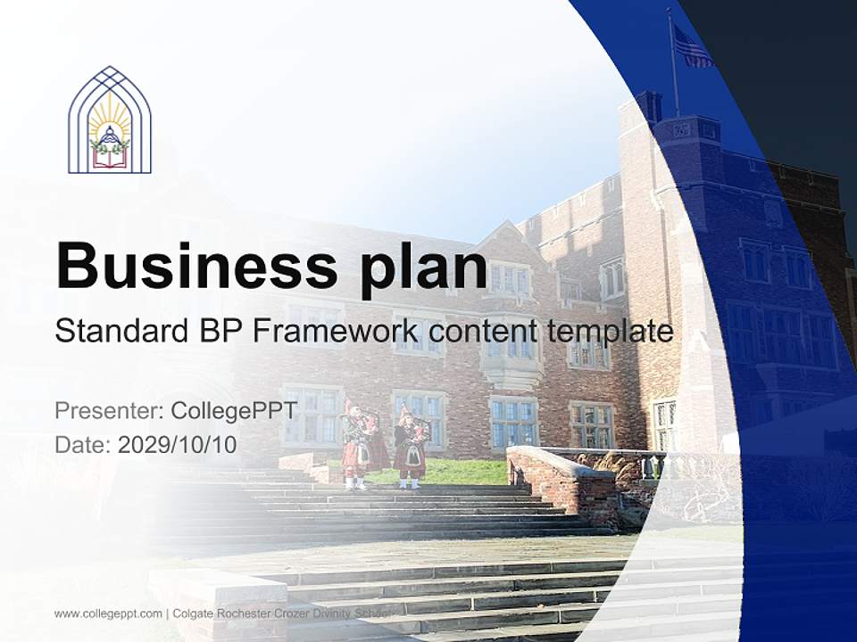 Colgate Rochester Crozer Divinity School Competition/Entrepreneurship Contest PPT Template4:3 ratio PPT effect preview image9