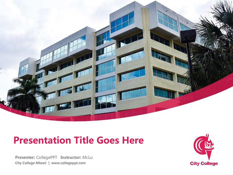 City College-Miami Course/Courseware Creation PPT Template4:3 ratio PPT effect preview image5