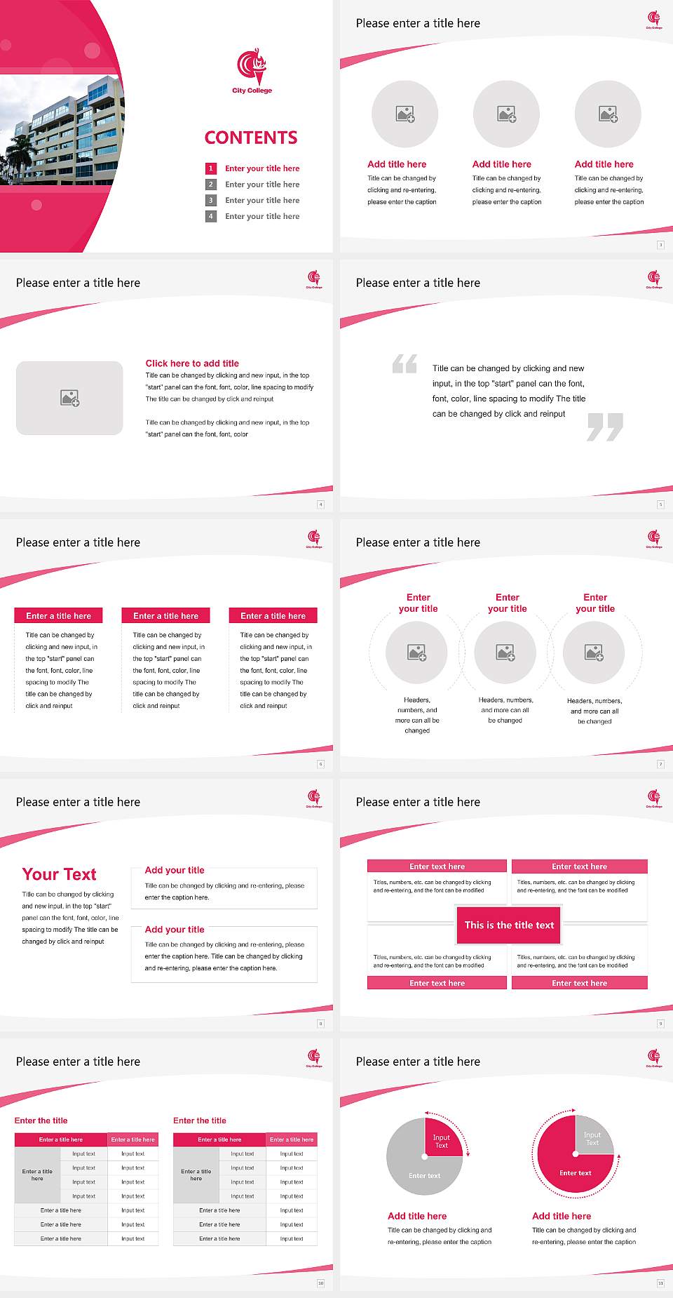 City College-Miami Course/Courseware Creation PPT Template4:3 ratio PPT effect preview image2