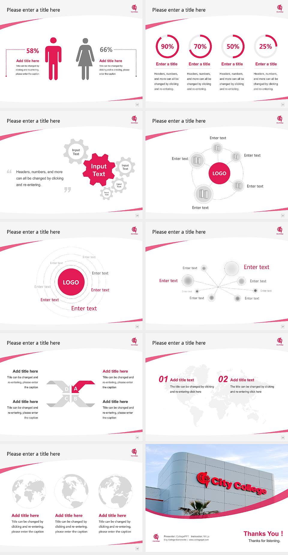 City College-Gainesville Course/Courseware Creation PPT Template4:3 ratio PPT effect preview image4