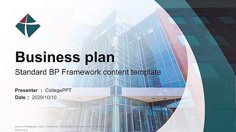 Charlotte Christian College and Theological Seminary Competition/Entrepreneurship Contest PPT Template