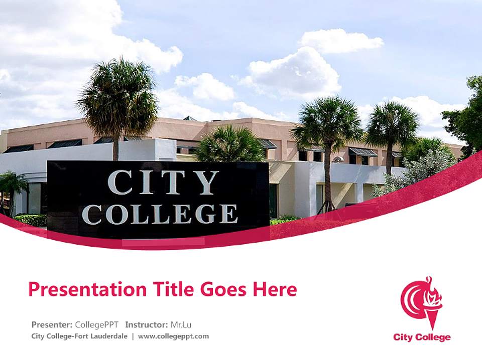City College-Fort Lauderdale Course/Courseware Creation PPT Template4:3 ratio PPT effect preview image5