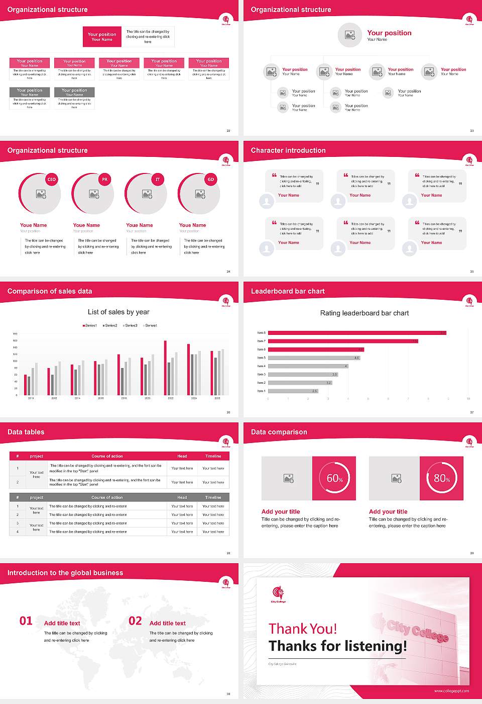 City College-Gainesville Academic Presentation/Research Findings Report PPT Template16:9 ratio PPT effect preview image4