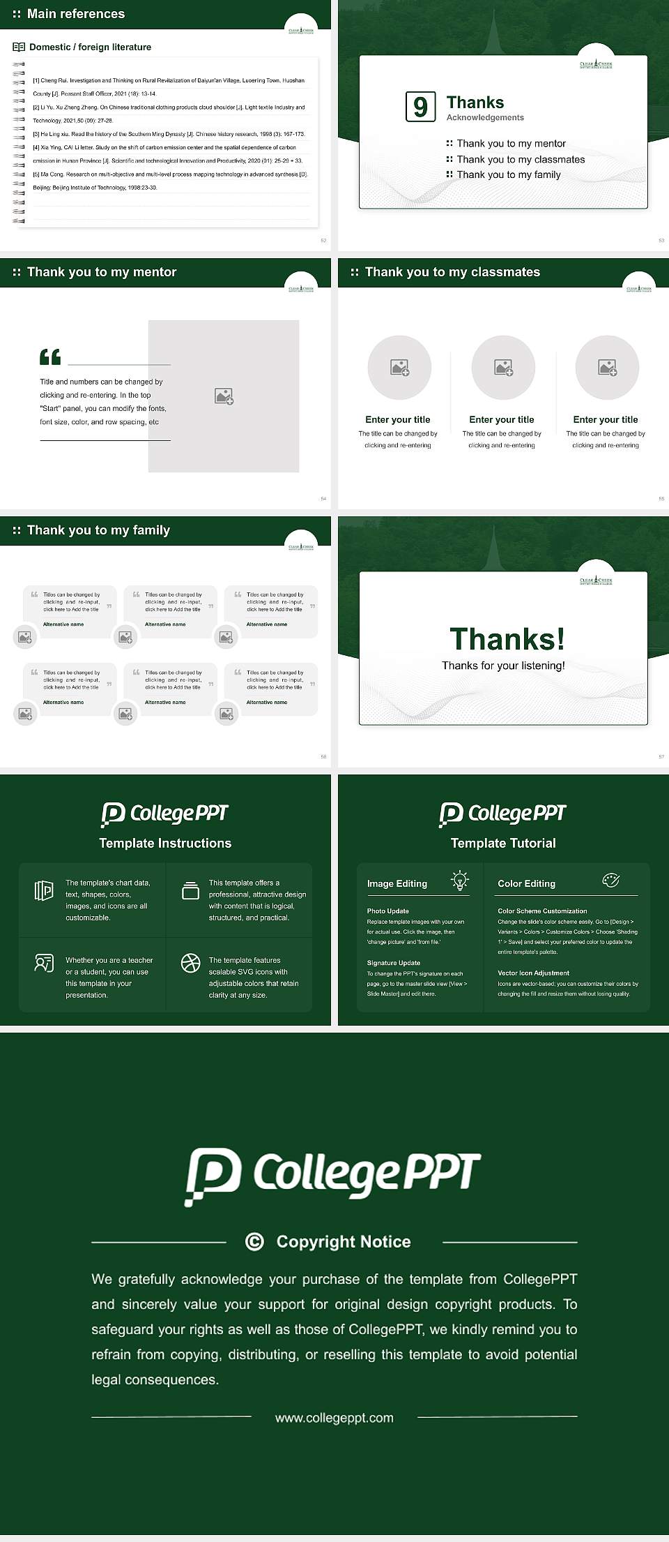 Clear Creek Baptist Bible College Graduation Thesis Defense PPT Template4:3 ratio PPT effect preview image7