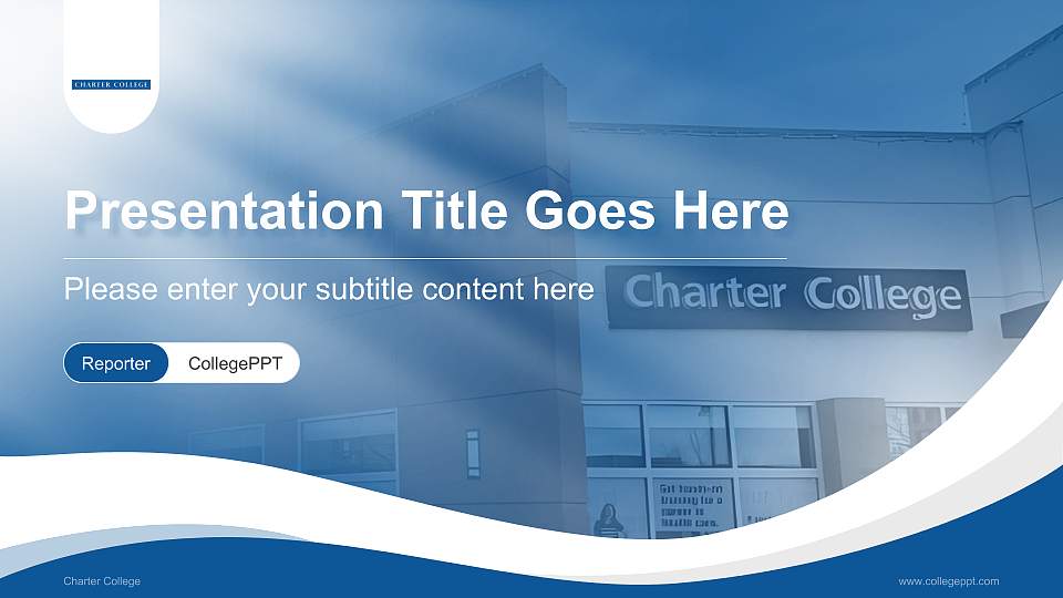 Charter College Lecture Sharing and Networking Event PPT Template16:9 ratio PPT effect preview image1