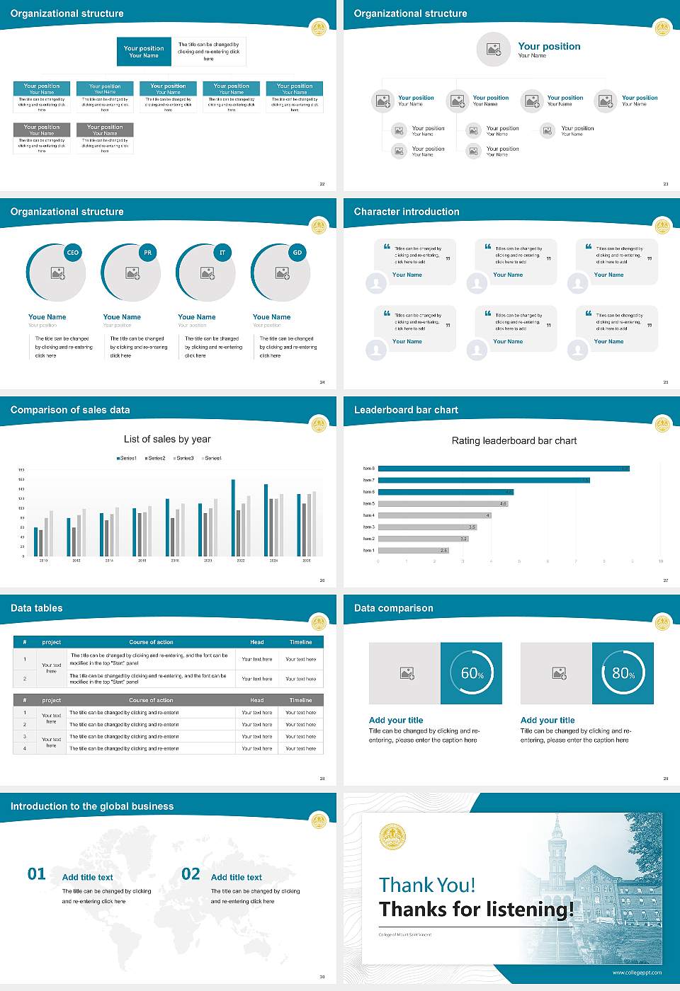 College of Mount Saint Vincent Academic Presentation/Research Findings Report PPT Template16:9 ratio PPT effect preview image4