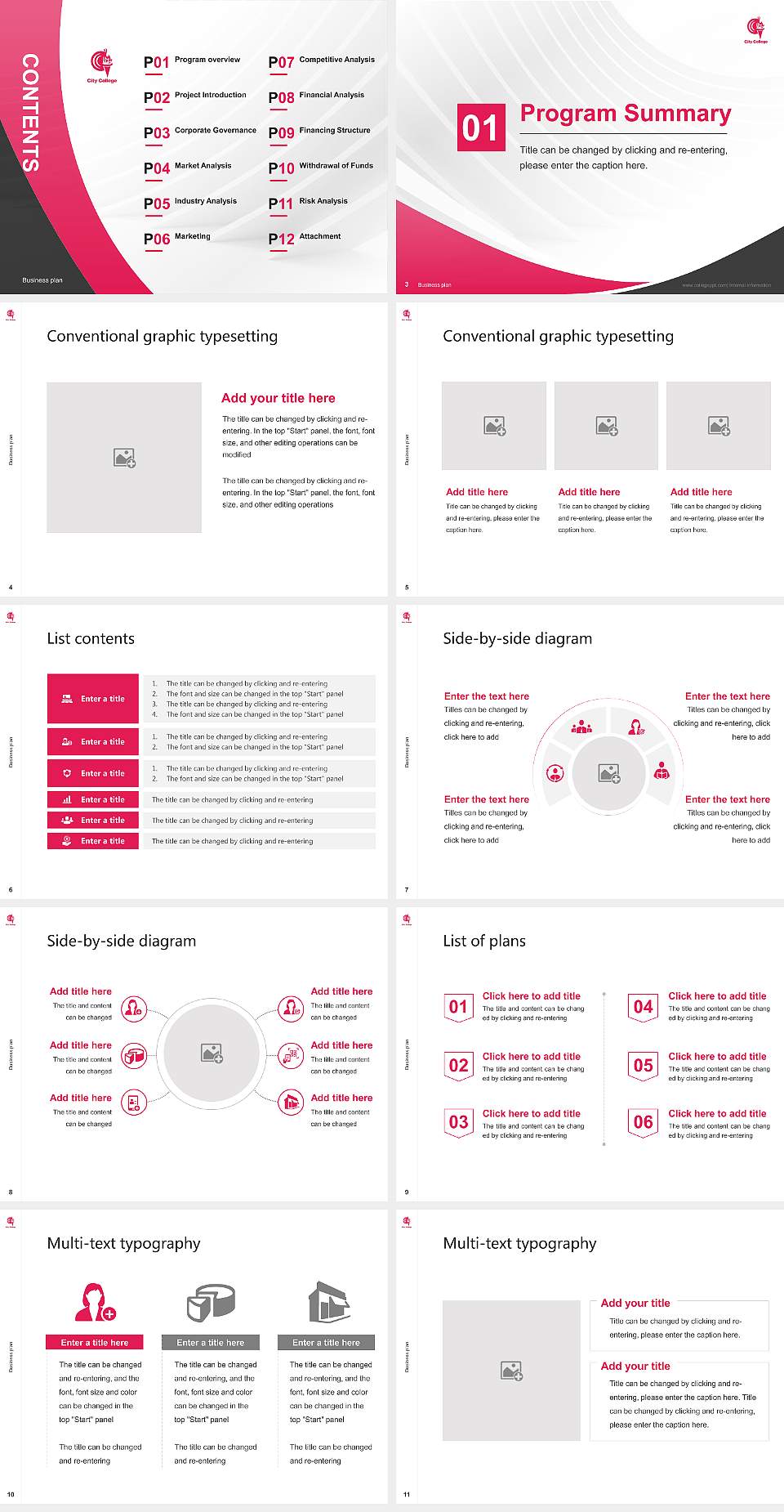 City College-Fort Lauderdale Competition/Entrepreneurship Contest PPT Template4:3 ratio PPT effect preview image2