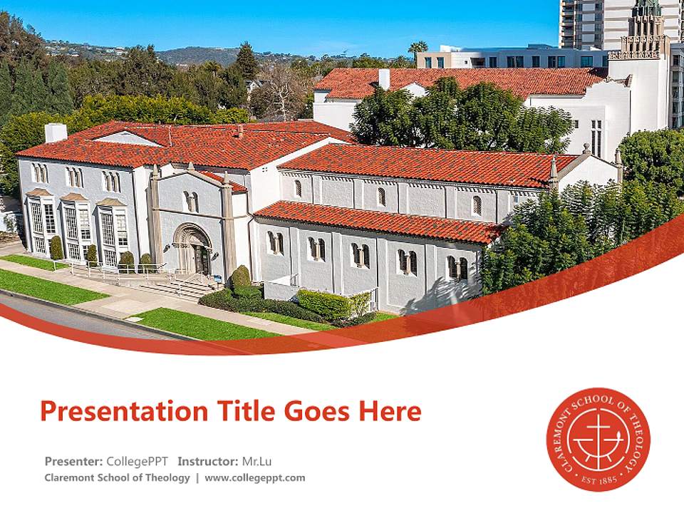 Claremont School of Theology Course/Courseware Creation PPT Template4:3 ratio PPT effect preview image5