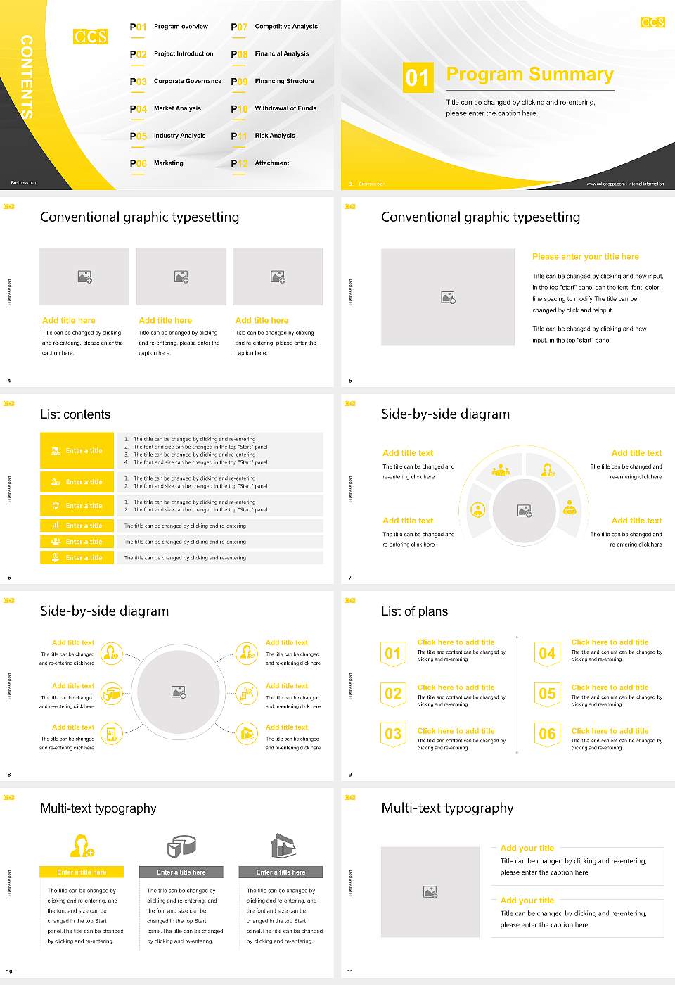 College for Creative Studies Competition/Entrepreneurship Contest PPT Template16:9 ratio PPT effect preview image2
