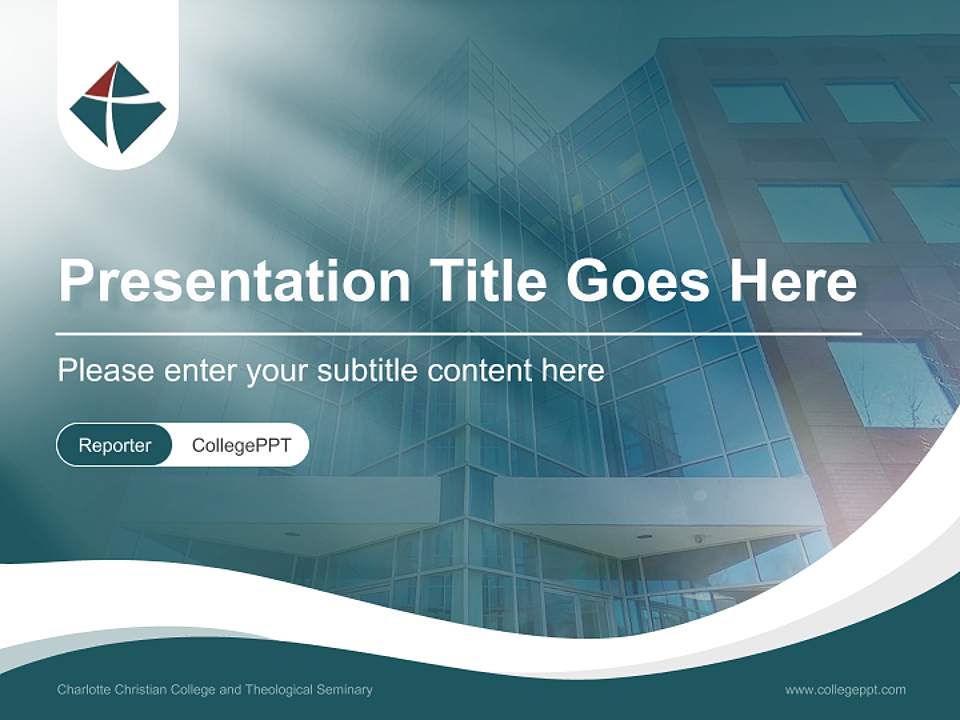 Charlotte Christian College and Theological Seminary Lecture Sharing and Networking Event PPT Template4:3 ratio PPT effect preview image4