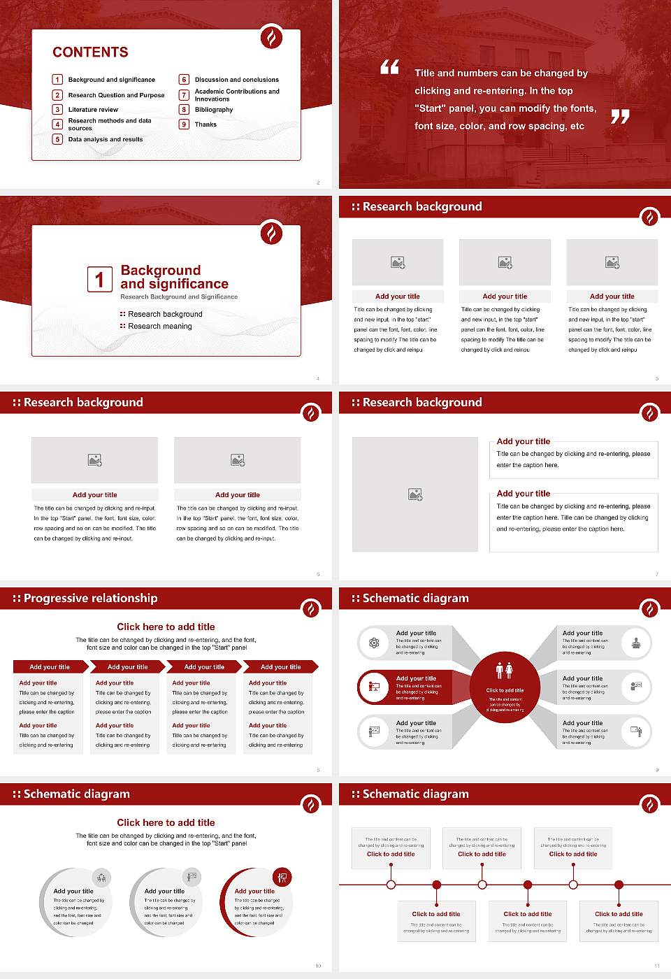 Claremont Graduate University Graduation Thesis Defense PPT Template16:9 ratio PPT effect preview image2