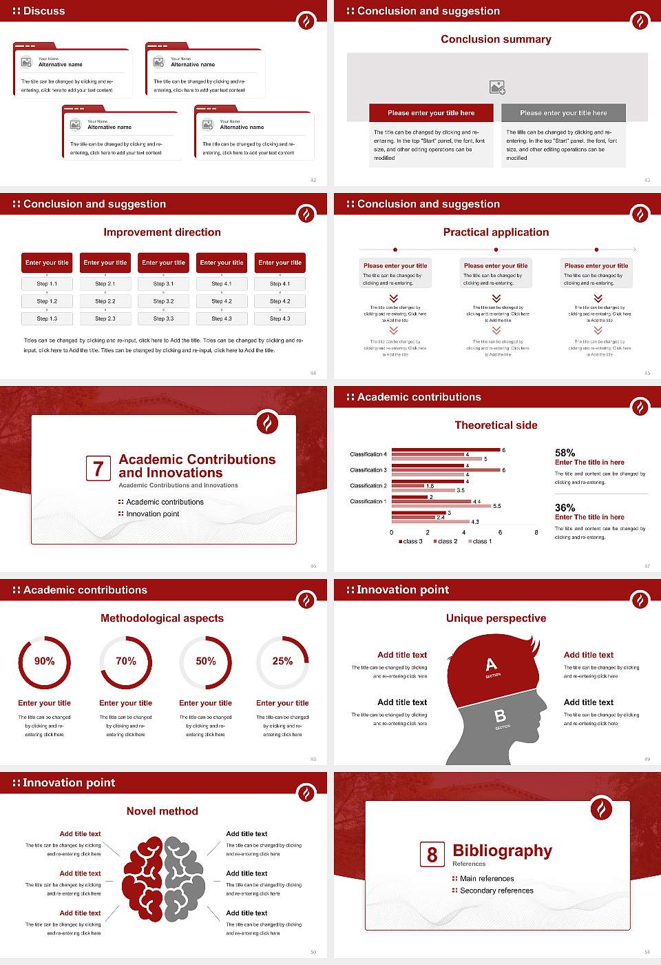Claremont Graduate University Graduation Thesis Defense PPT Template16:9 ratio PPT effect preview image6