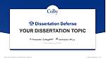 Colby College Graduation Thesis Defense PPT Template