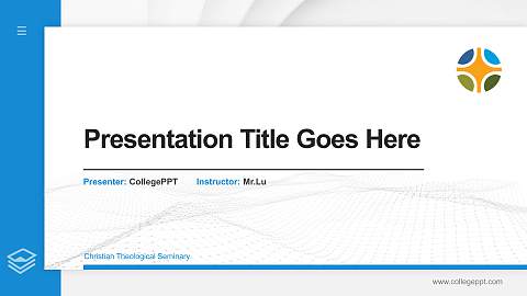 Christian Theological Seminary Thesis Proposal/Graduation Defense PPT Template
