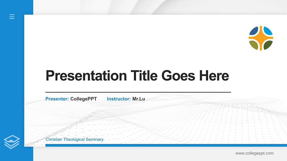 Christian Theological Seminary Thesis Proposal/Graduation Defense PPT Template16:9 ratio PPT effect preview image