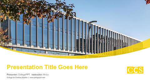 College for Creative Studies Course/Courseware Creation PPT Template