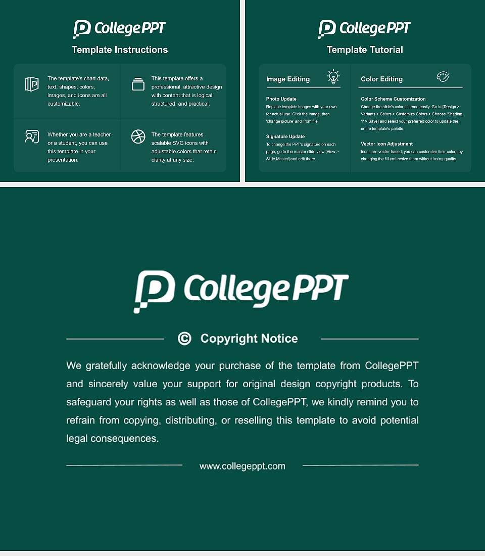 Clarkson University Course/Courseware Creation PPT Template4:3 ratio PPT effect preview image5