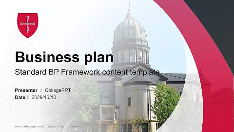 College of Saint Benedict Competition/Entrepreneurship Contest PPT Template