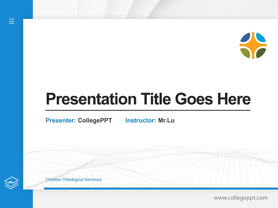 Christian Theological Seminary Thesis Proposal/Graduation Defense PPT Template4:3 ratio PPT effect preview image5