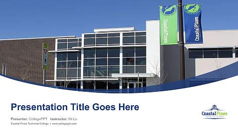 Coastal Pines Technical College Course/Courseware Creation PPT Template