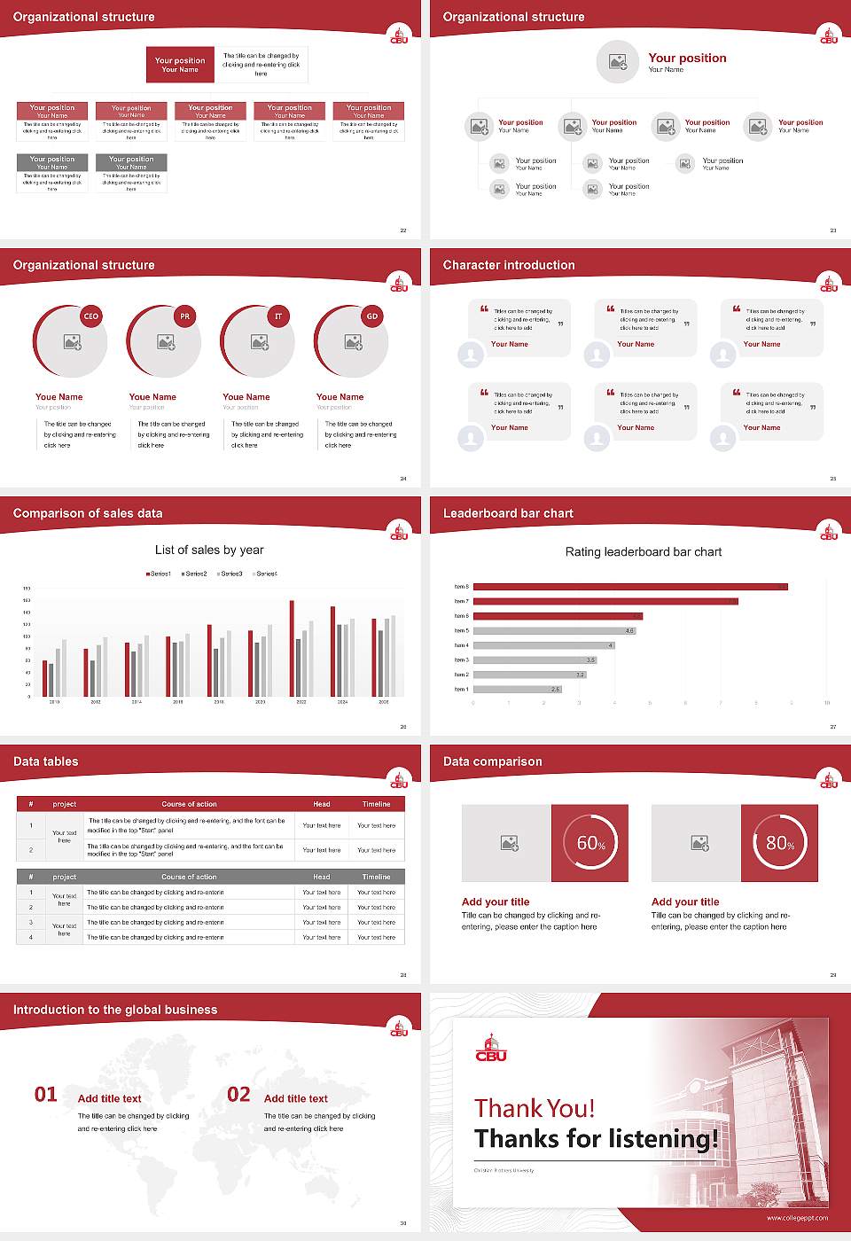 Christian Brothers University Academic Presentation/Research Findings Report PPT Template16:9 ratio PPT effect preview image4