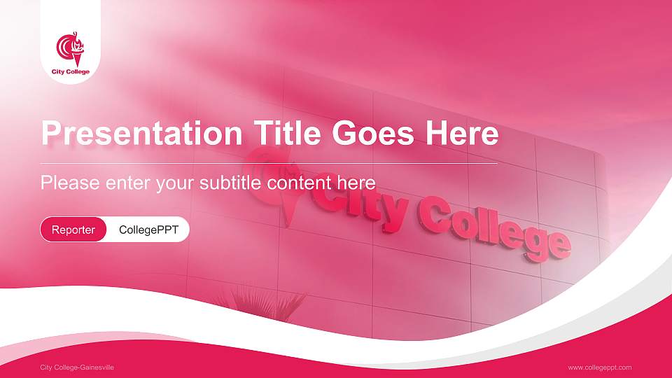 City College-Gainesville Lecture Sharing and Networking Event PPT Template16:9 ratio PPT effect preview image