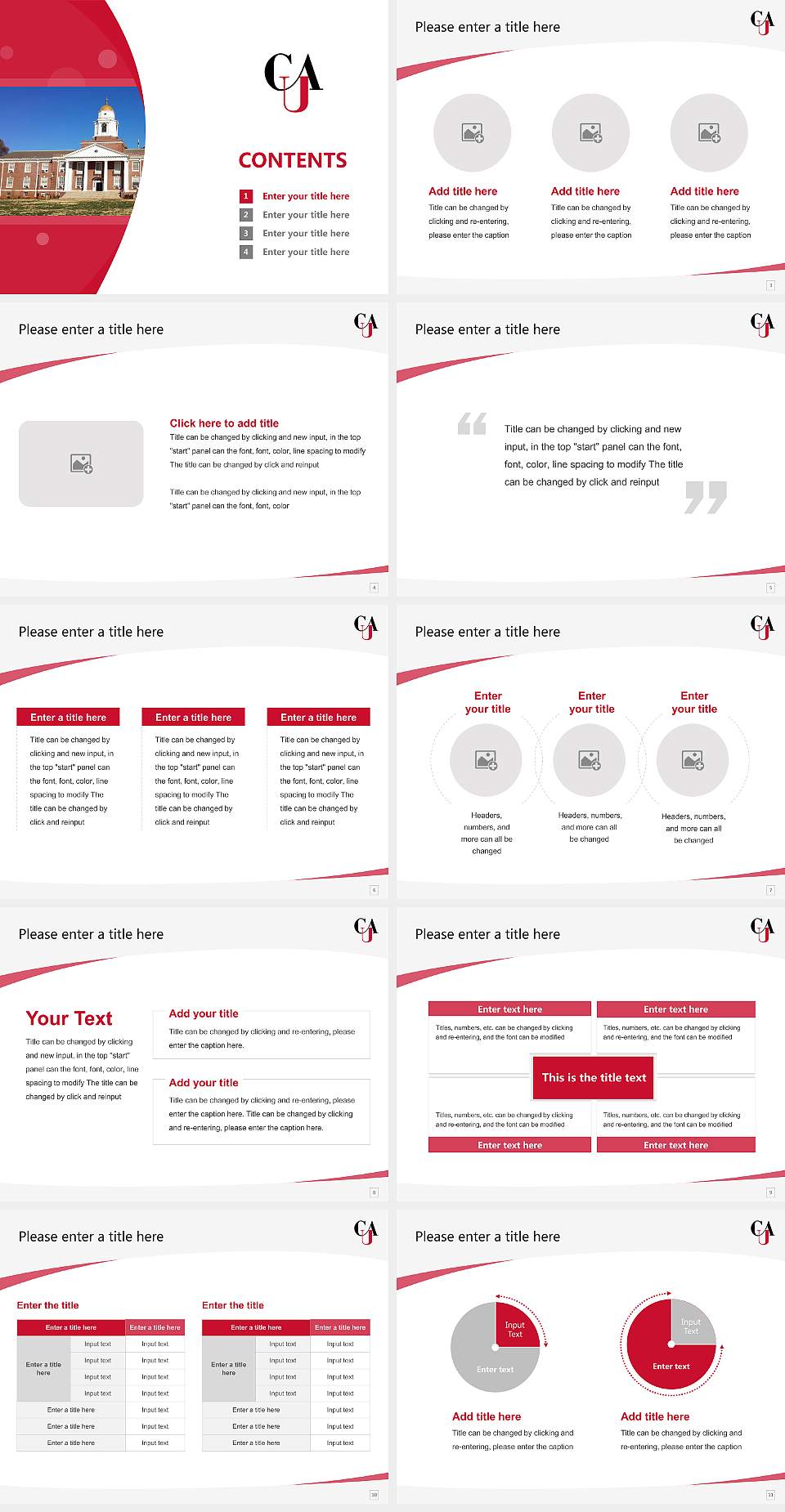 Clark Atlanta University Course/Courseware Creation PPT Template4:3 ratio PPT effect preview image2