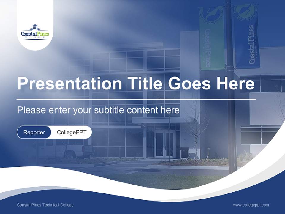 Coastal Pines Technical College Lecture Sharing and Networking Event PPT Template4:3 ratio PPT effect preview image4