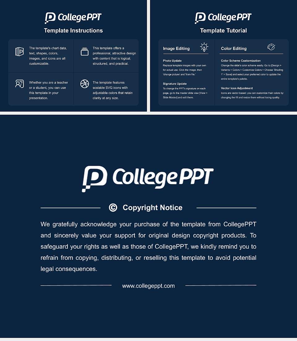 City University of Seattle Course/Courseware Creation PPT Template4:3 ratio PPT effect preview image5