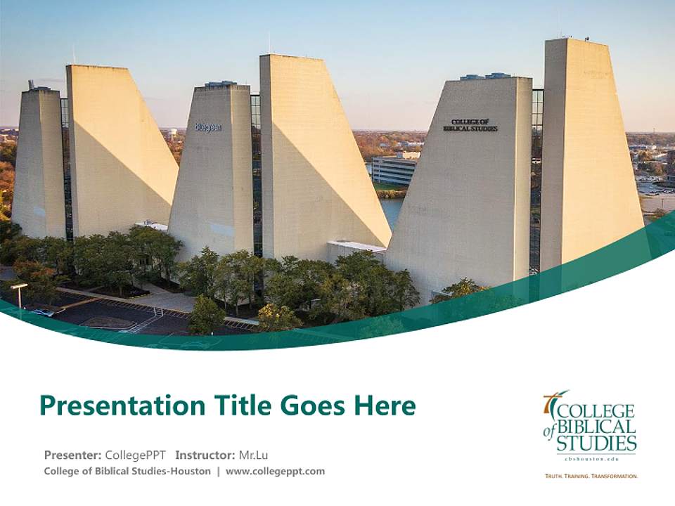 College of Biblical Studies-Houston Course/Courseware Creation PPT Template4:3 ratio PPT effect preview image5