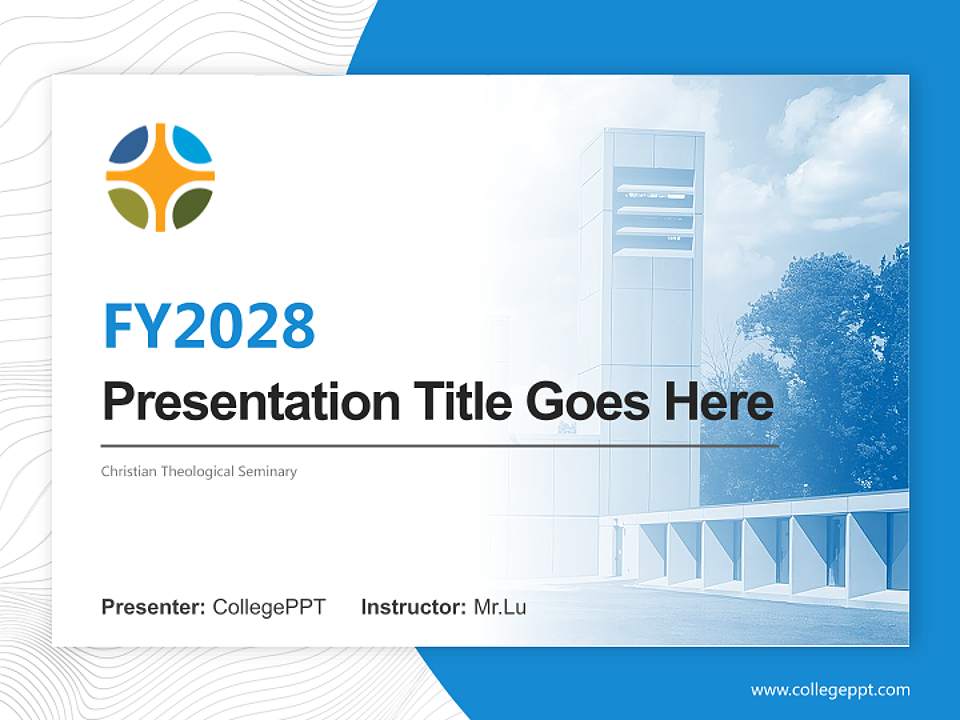 Christian Theological Seminary Academic Presentation/Research Findings Report PPT Template4:3 ratio PPT effect preview image5