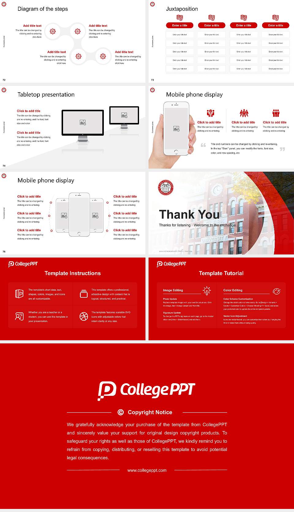 Clark University Competition/Entrepreneurship Contest PPT Template16:9 ratio PPT effect preview image9
