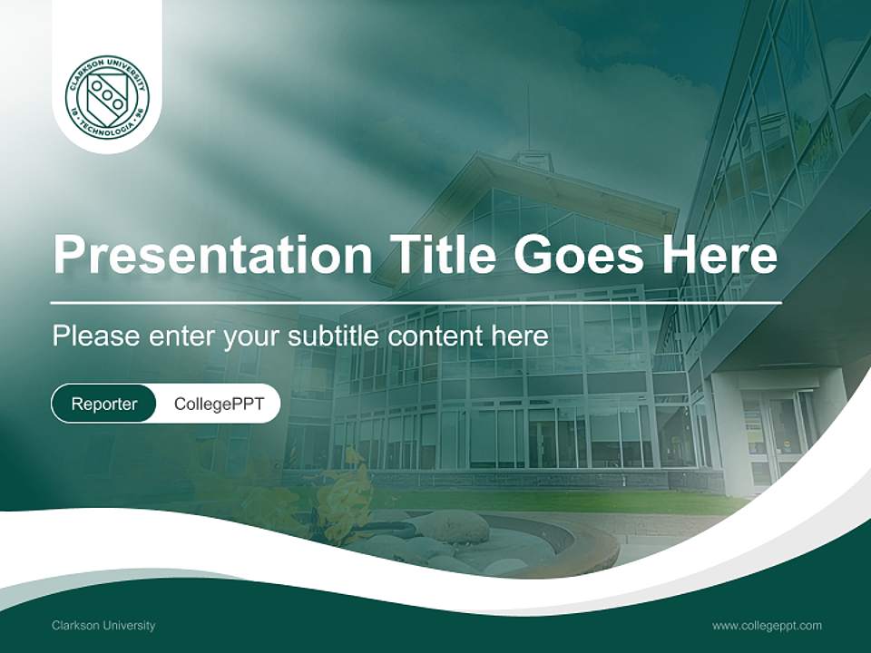 Clarkson University Lecture Sharing and Networking Event PPT Template4:3 ratio PPT effect preview image4