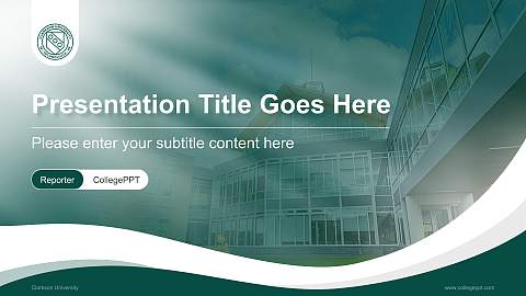 Clarkson University Lecture Sharing and Networking Event PPT Template