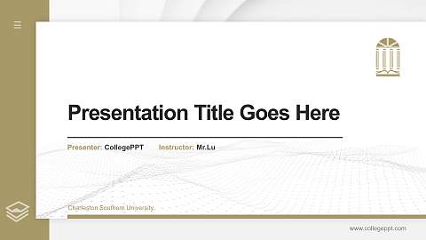 Charleston Southern University Thesis Proposal/Graduation Defense PPT Template
