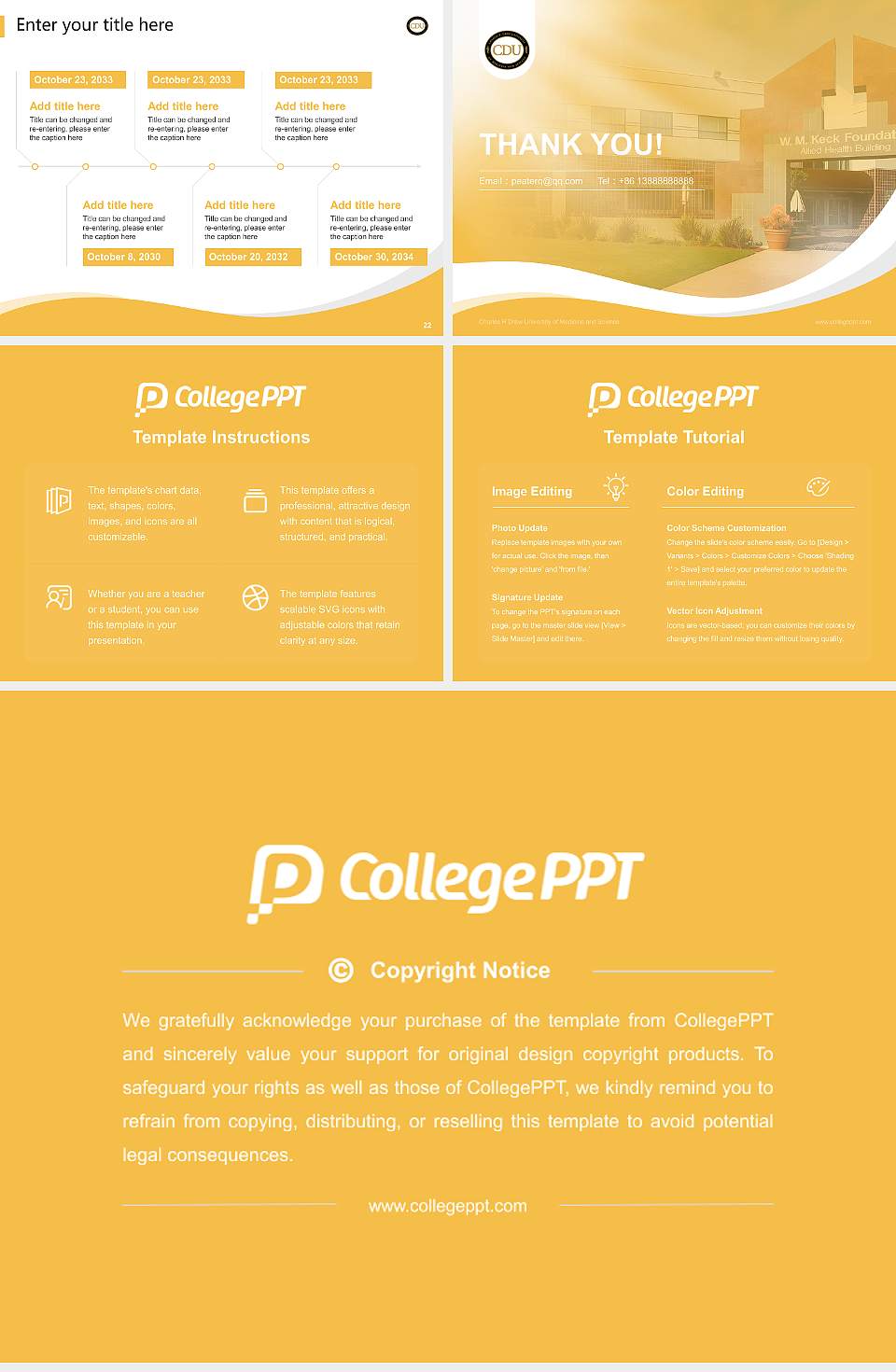 Charles R Drew University of Medicine and Science Lecture Sharing and Networking Event PPT Template4:3 ratio PPT effect preview image4