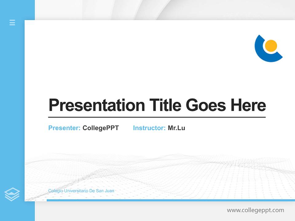 Colegio Universitario De San Juan Thesis Proposal/Graduation Defense PPT Template4:3 ratio PPT effect preview image5