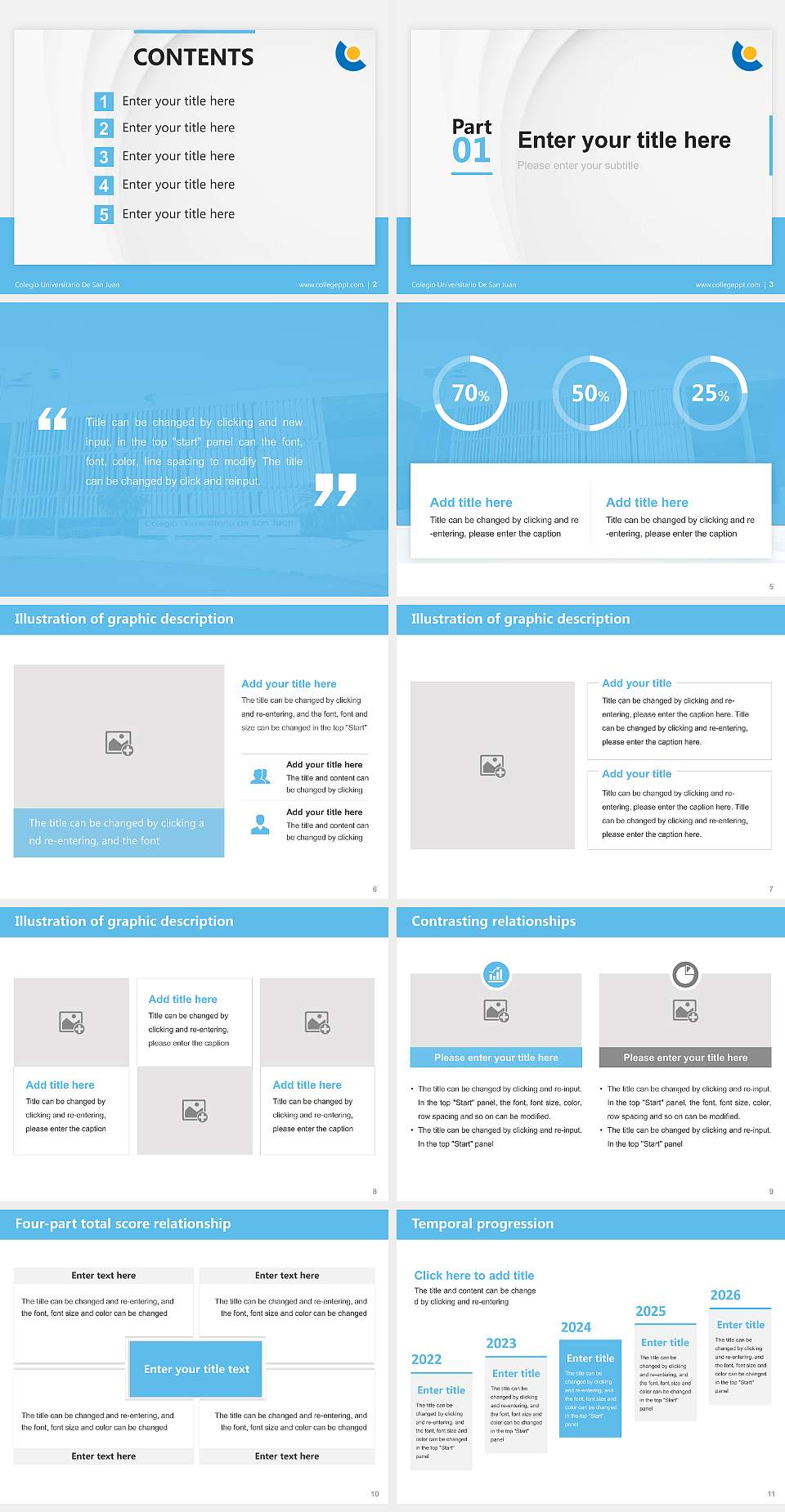 Colegio Universitario De San Juan Thesis Proposal/Graduation Defense PPT Template4:3 ratio PPT effect preview image2