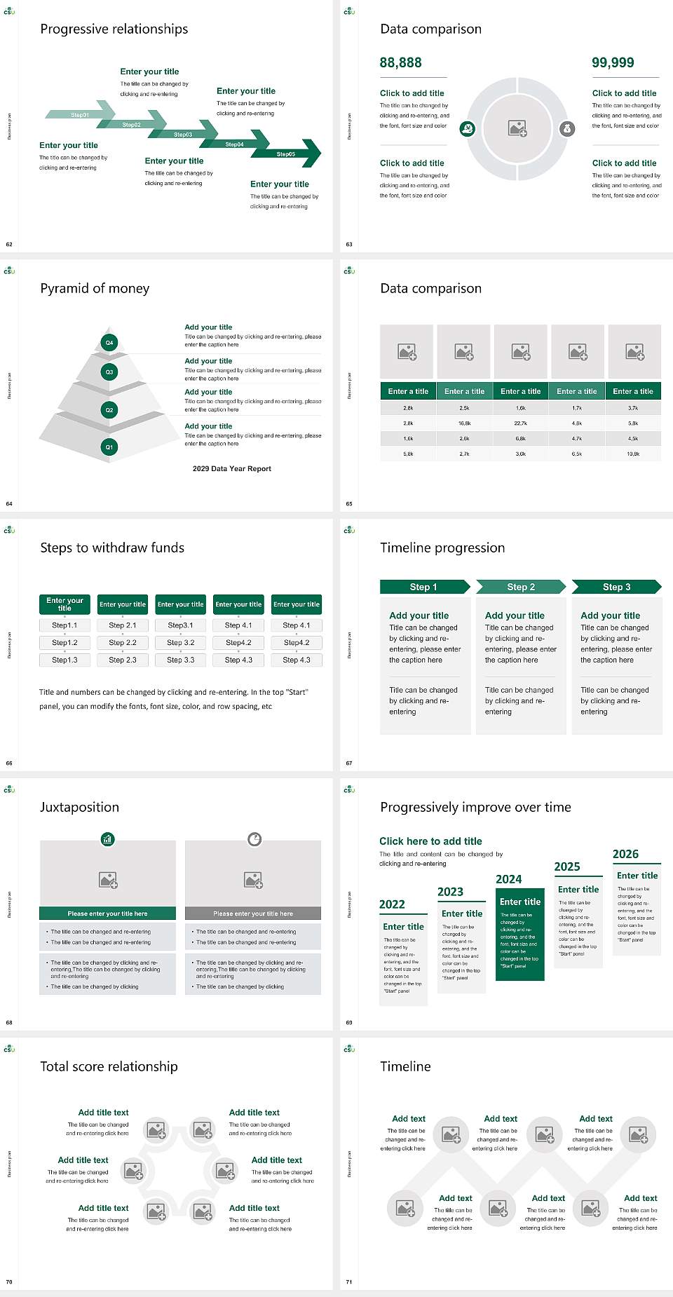 Cleveland State University Competition/Entrepreneurship Contest PPT Template4:3 ratio PPT effect preview image8