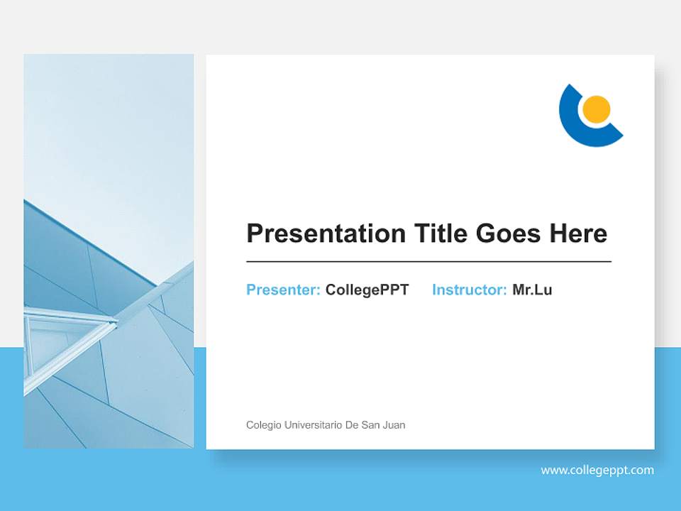 Colegio Universitario De San Juan General Purpose PPT Template4:3 ratio PPT effect preview image6